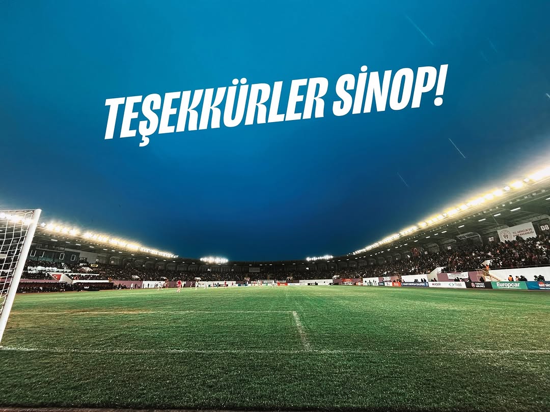 Millî Futbol Takımlarından Sinop'a Teşekkür Mesajı