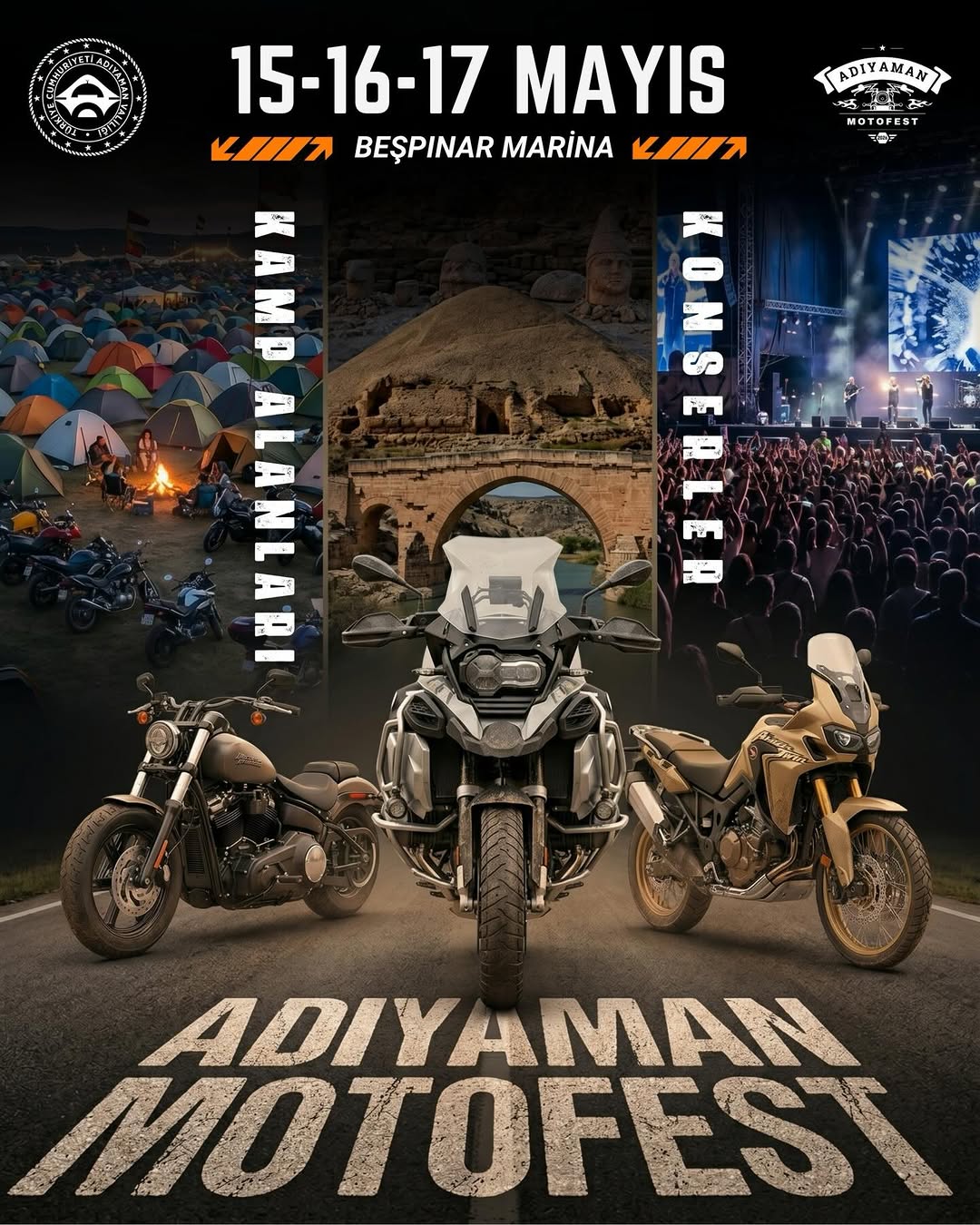 Adıyaman MotoFest 2026: Üç Gün Boyunca Motorsiklet Tutkunları Bir Araya Geliyor