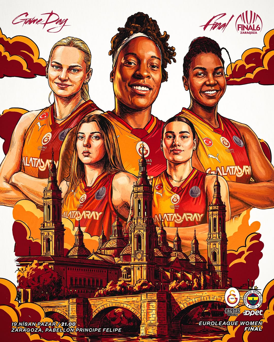 EuroLeague Women Finalinde Galatasaray Çağdaş Faktoring Fenerbahçe Opet ile Karşılaşacak