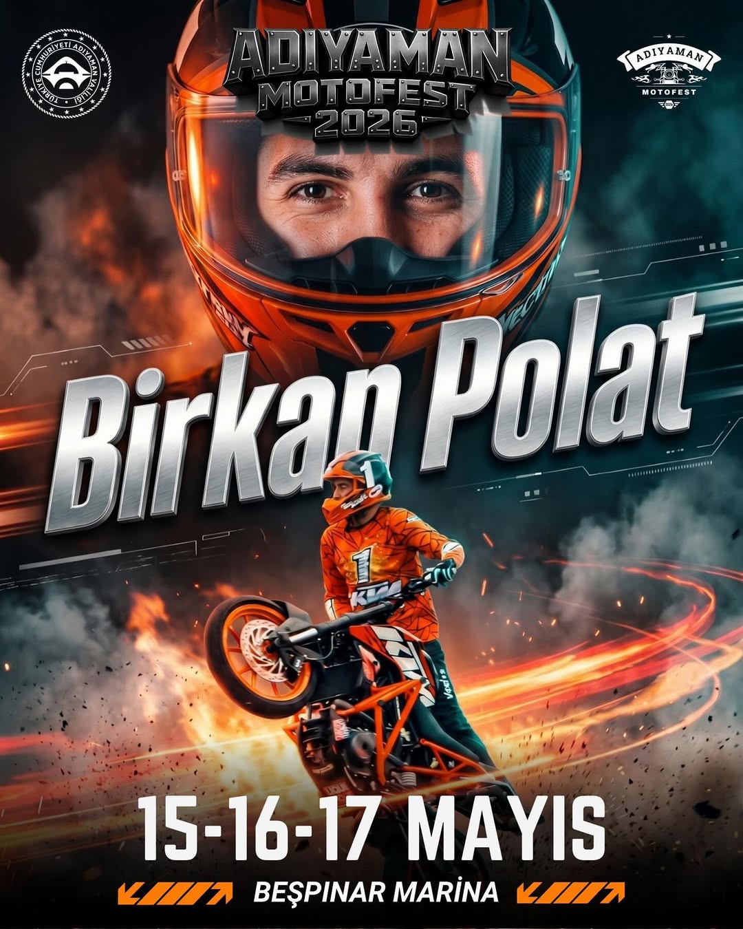 Adıyaman MotoFest 2026: Birkan Polat Adrenalin Dolu Gösterisi İle Heyecanı Zirveye Taşıyor