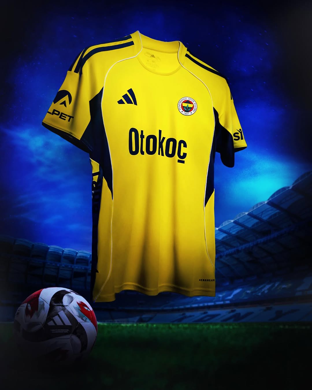 Fenerbahçe, Adidas ve Fenerium İş Birliğiyle Sarı Formalarla Sahaya Çıkıyor!