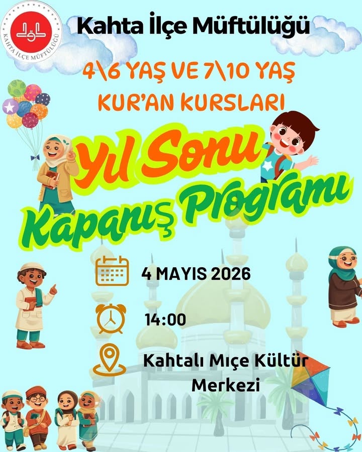 Kahta Müftülüğü'nden Çocuklar İçin Güzel Program Daveti
