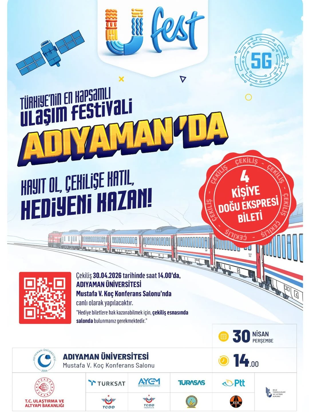 Adıyaman Üniversitesi Ev Sahipliğinde Türkiye’nin En Kapsamlı Ulaşım ve Eğlence Festivali UFEST Başlıyor!