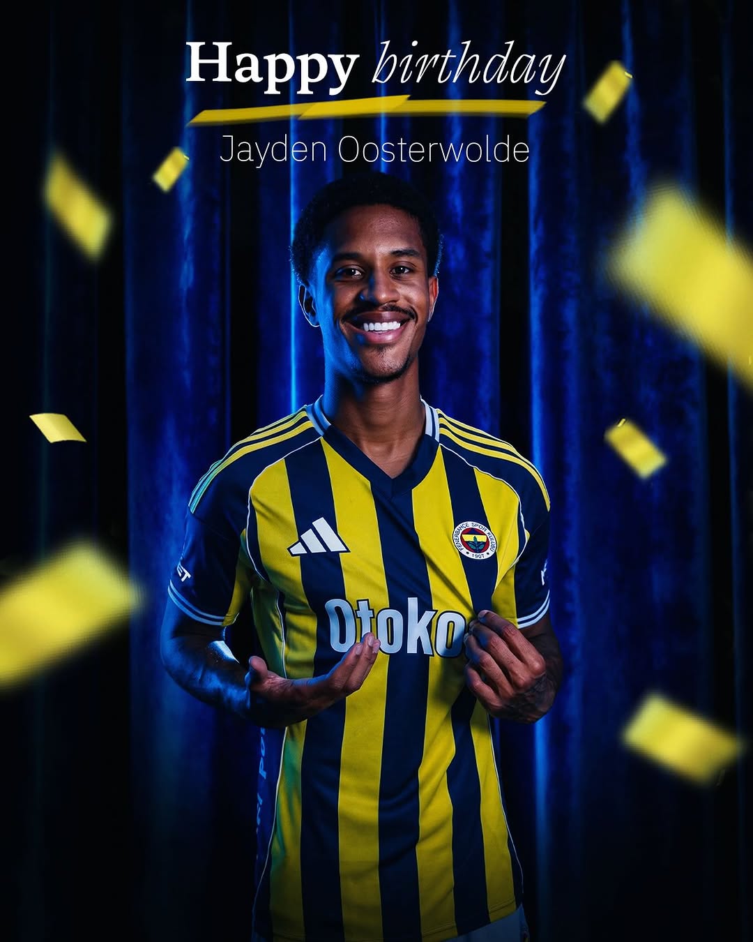 Fenerbahçe Spor Kulübü, Jayden Oosterwolde'nin Doğum Gününü Kutladı