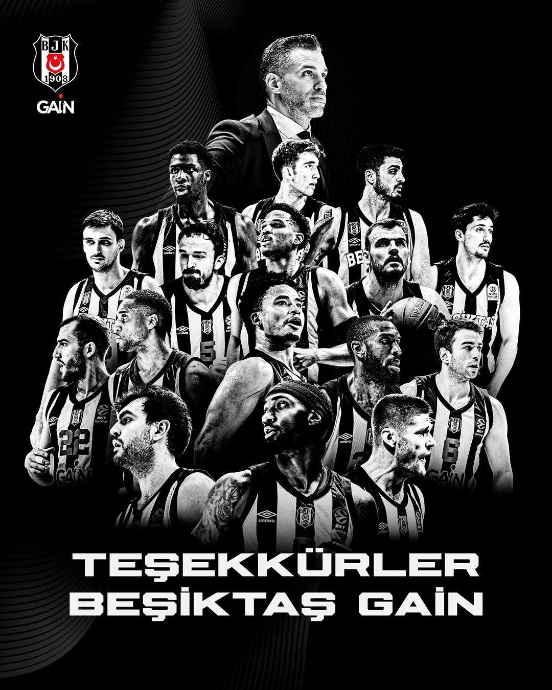 Beşiktaş JK EuroCup'ta Mücadele Eden Takımına ve Taraftarına Teşekkür Etti