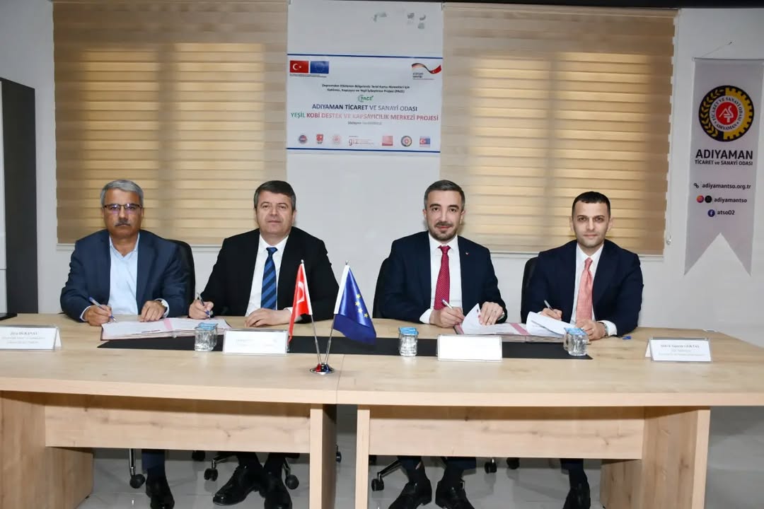 Adıyaman Ticaret ve Sanayi Odası'nın Yeşil KOBİ Destek ve Kapsayıcılık Merkezi İş Birliği Protokolü