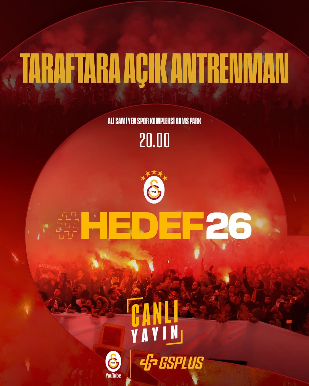 Galatasaray'ın Samsunspor Maçı Hazırlıkları Canlı Yayınla Takip Edilecek