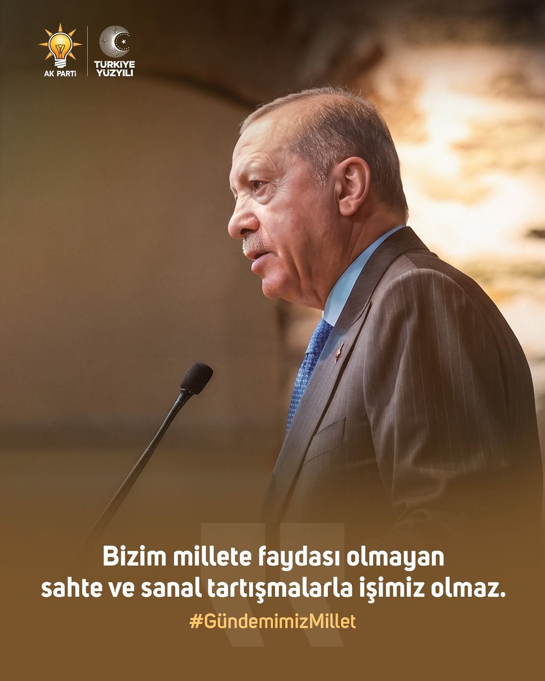 Cumhurbaşkanımızdan Millete Mesaj: Eser ve Hizmet Odaklıyız