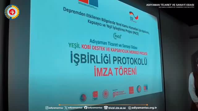 Adıyaman Ticaret ve Sanayi Odası PACE Projesine Yürütücülük Yapacak