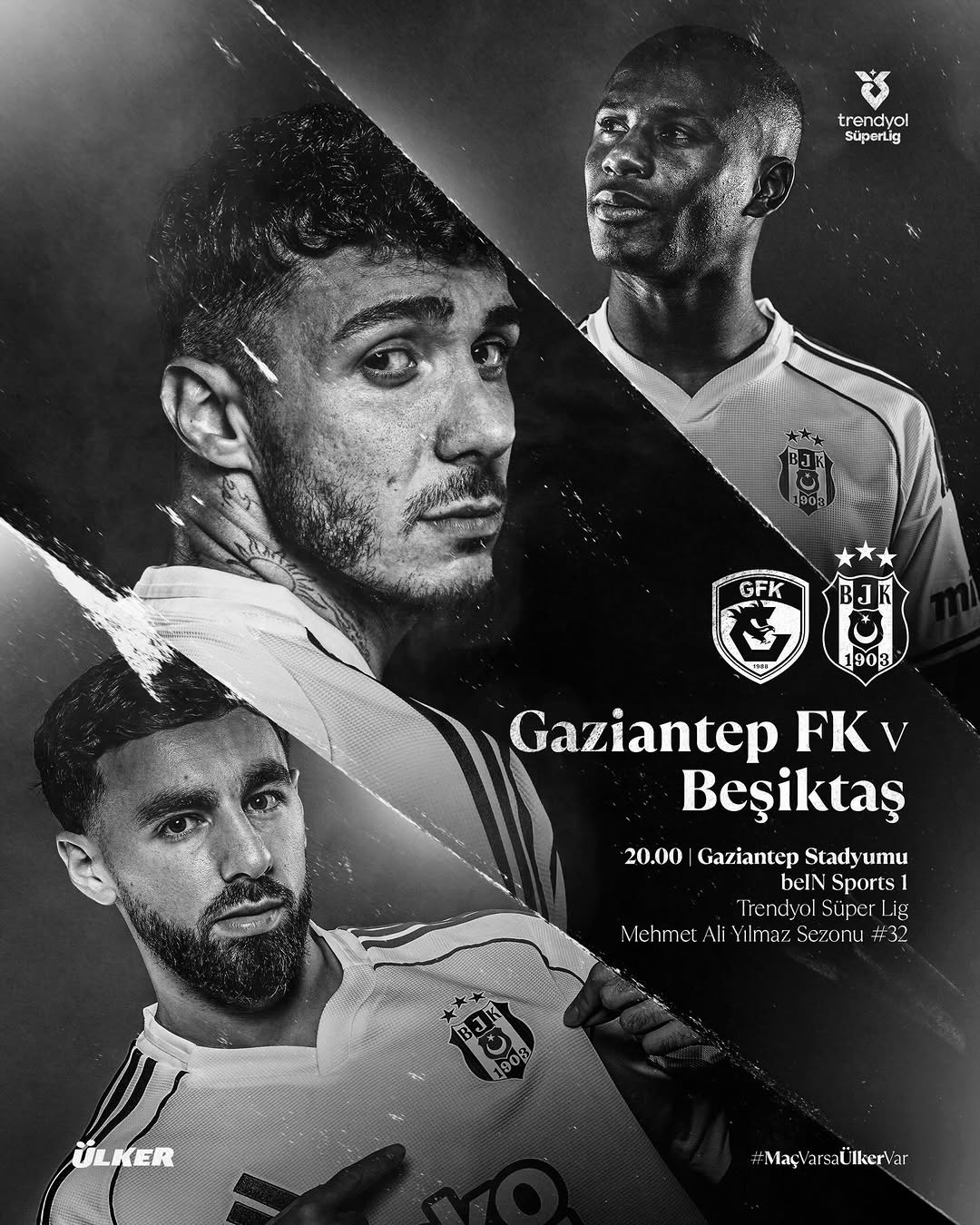 Beşiktaş'ın Gaziantep FK ile Oynayacağı Maç Bugün!