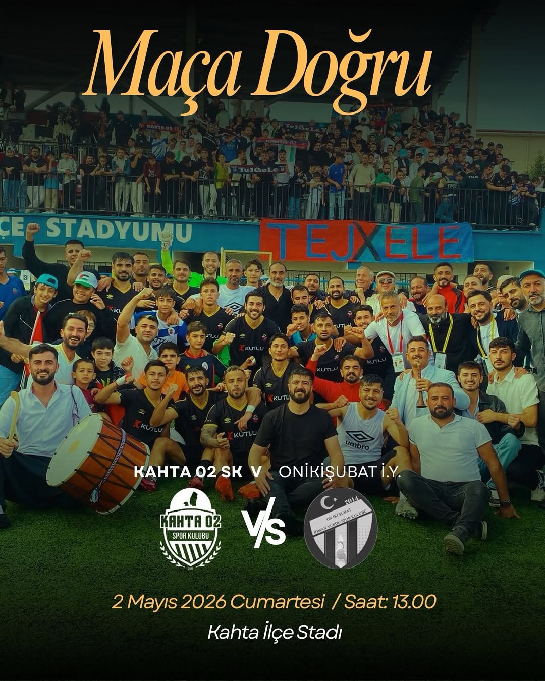 Kahta02 Spor Kulübü 26. Hafta Maç Programını Açıkladı