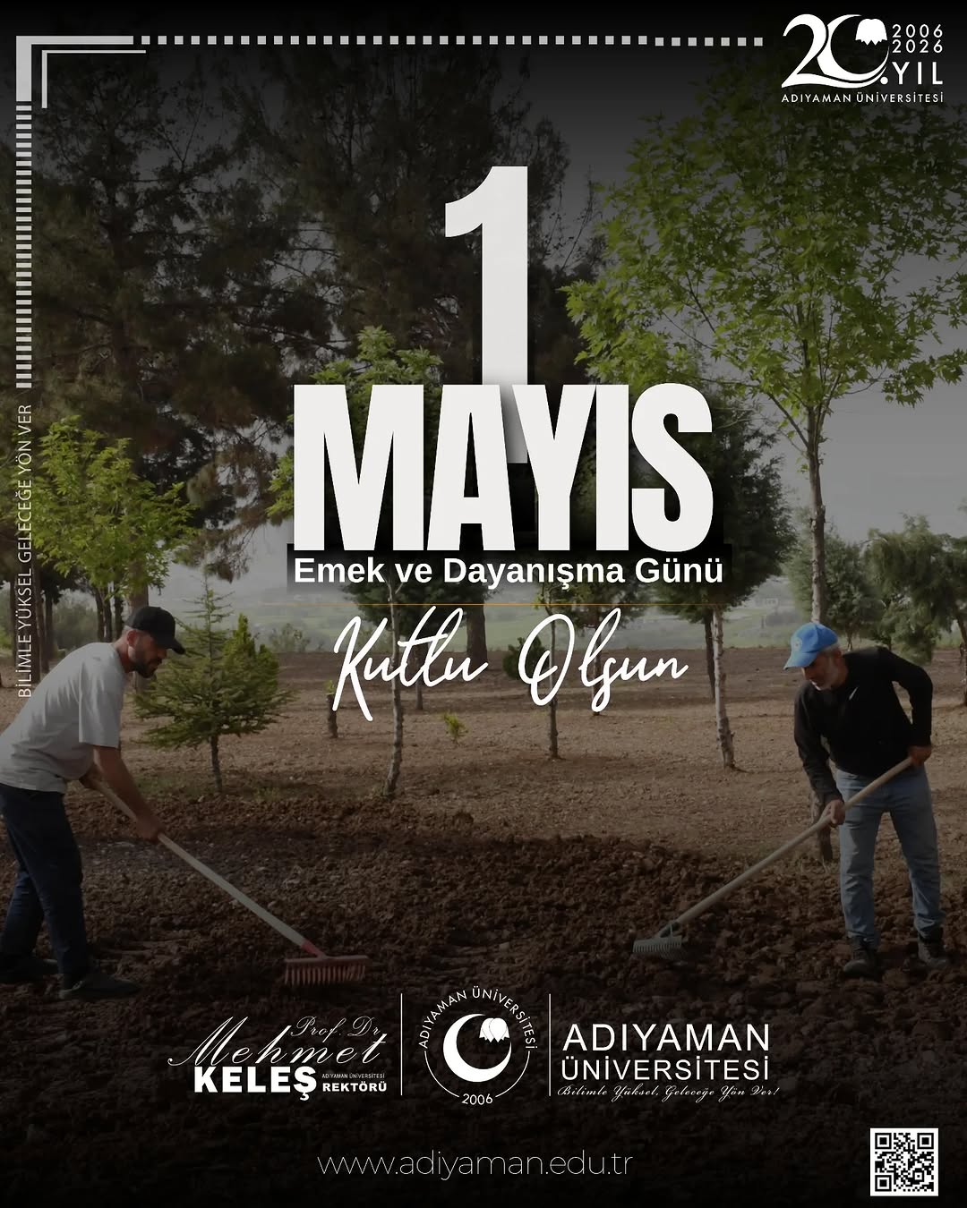 Adıyaman Üniversitesi'nden 1 Mayıs Mesajı: Emek ve Dayanışma Günü Kutlu Olsun