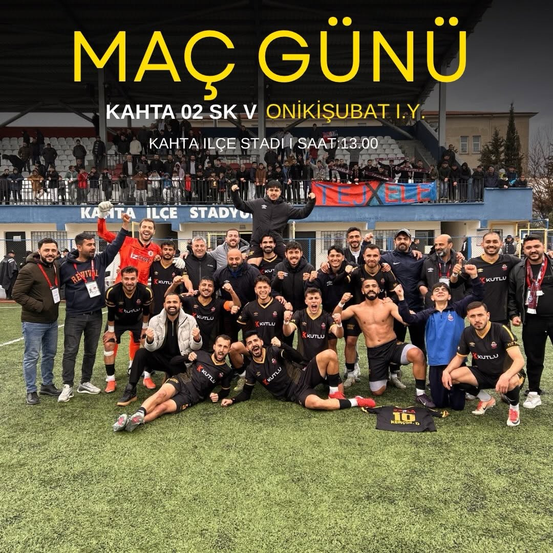 Kahta02 Spor Bugün Onikişubat İ.Y. ile Karşılaşacak