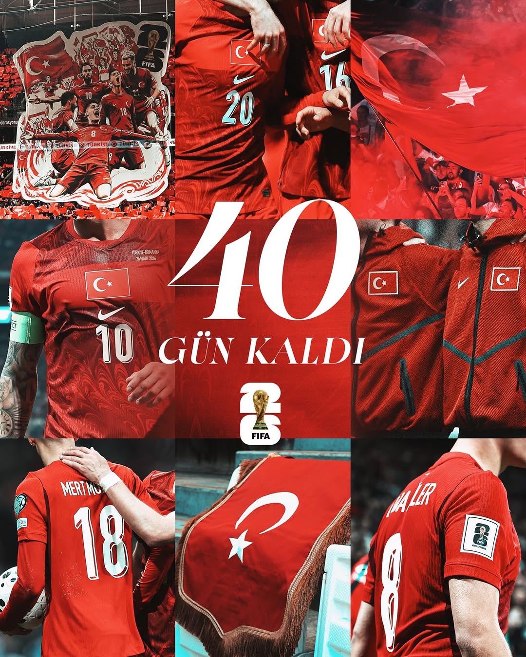 Millî Futbol Takımları'ndan Heyecan Verici Dünya Kupası Paylaşımı