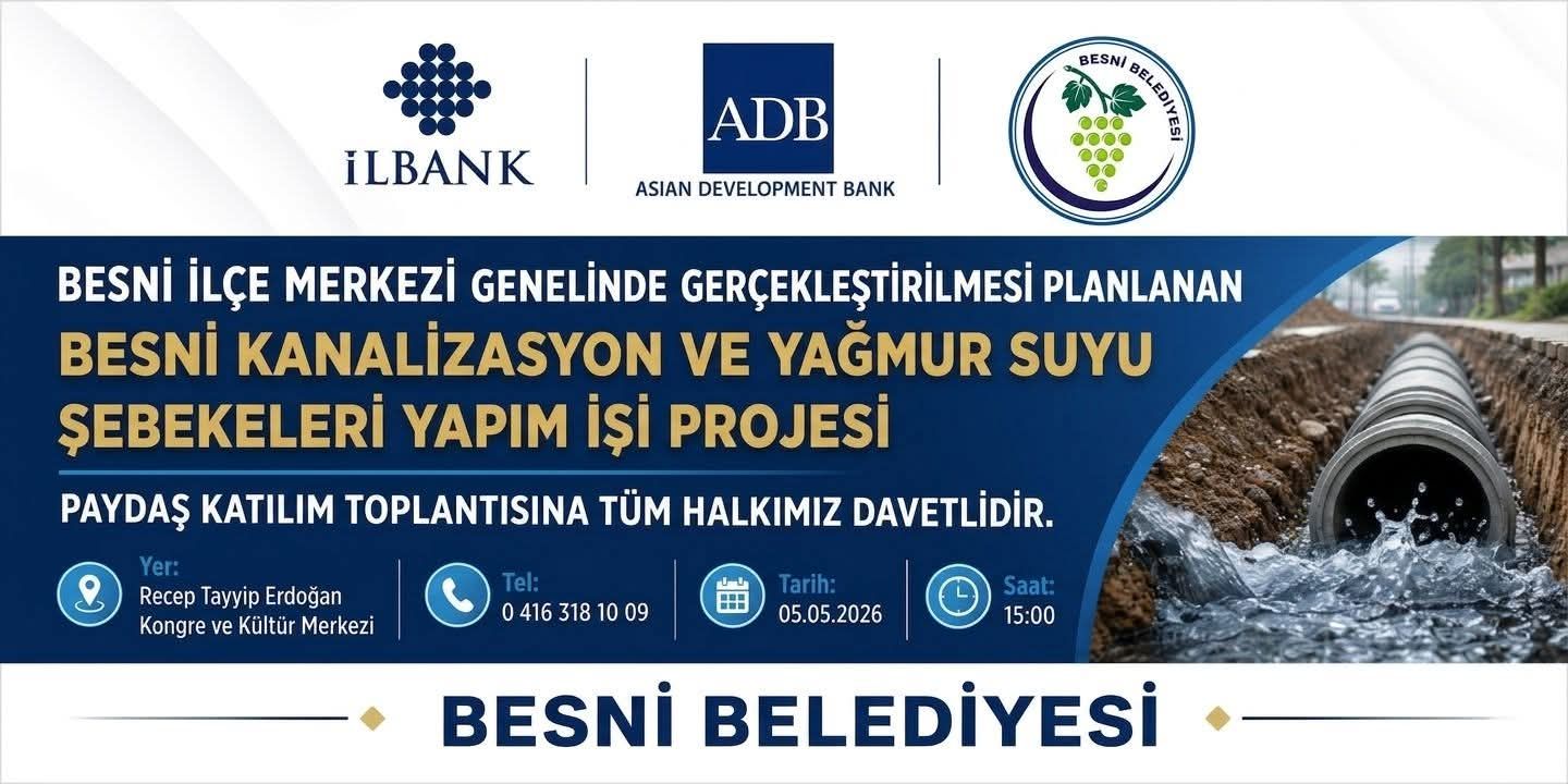 Besni Belediyesi Toplantıya Davet Ediyor