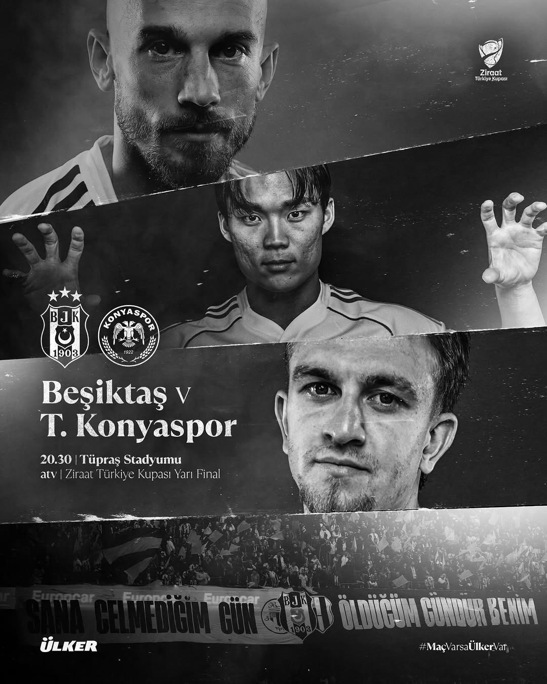 Beşiktaş Ziraat Türkiye Kupası Yarı Finalinde Tümosan Konyaspor ile Karşılaşacak