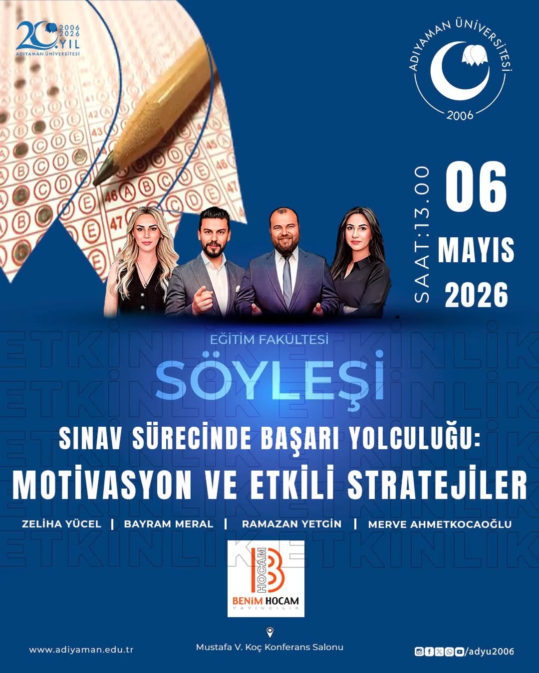 Adıyaman Üniversitesi Eğitim Fakültesi'nden Motivasyon ve Başarı Söyleşisi