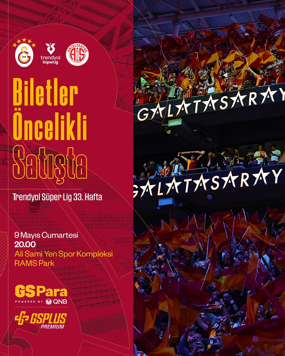 Galatasaray, H. Antalyaspor Maçı Biletleri Satışa Çıktı!