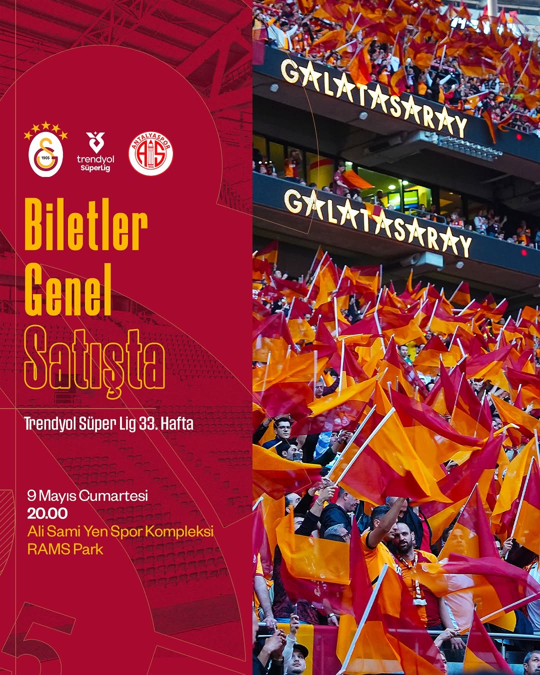 Galatasaray, H. Antalyaspor Maçı İçin Biletleri Satışa Sundu