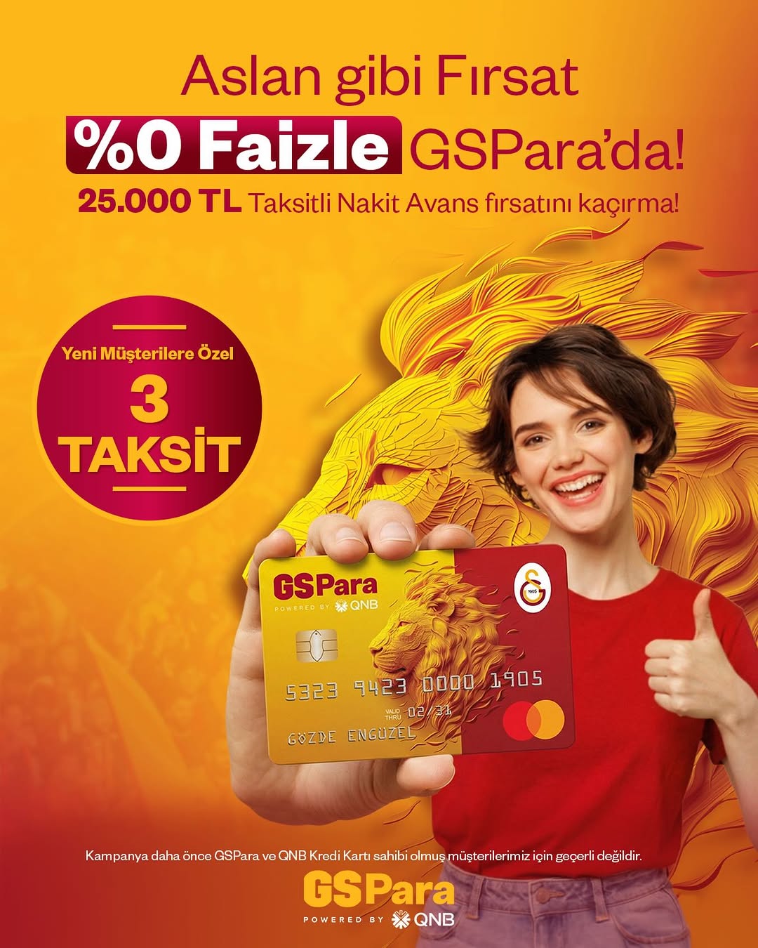 GSPara'dan Yeni Fırsat: %0 Faizli 25.000 TL Taksitli Nakit Avans!
