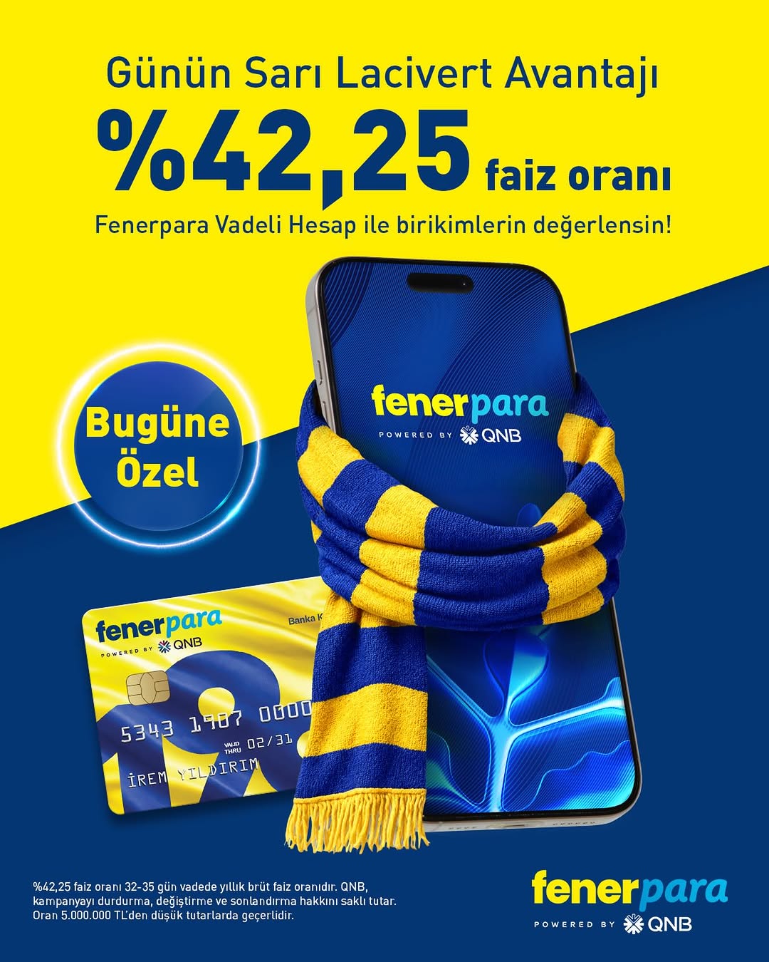 Fenerbahçe'den Yatırımcılara Özel Fırsat: Fenerpara Vadeli Mevduat Hesabı!