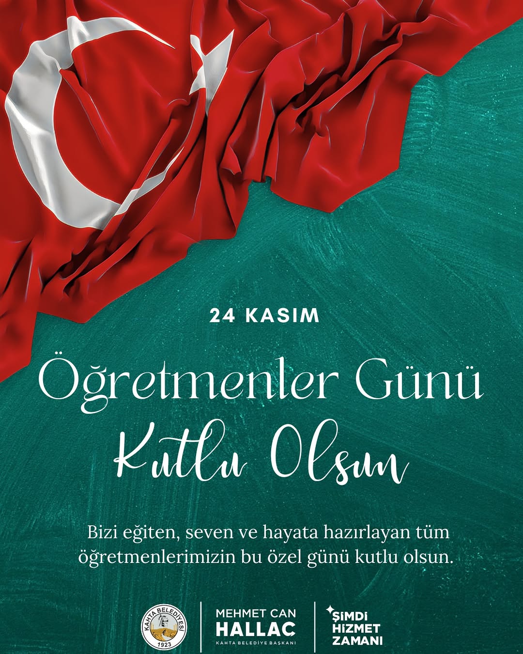 Kahta Belediye Başkanı Mehmet Can Hallaç'tan Öğretmenler Günü Mesajı