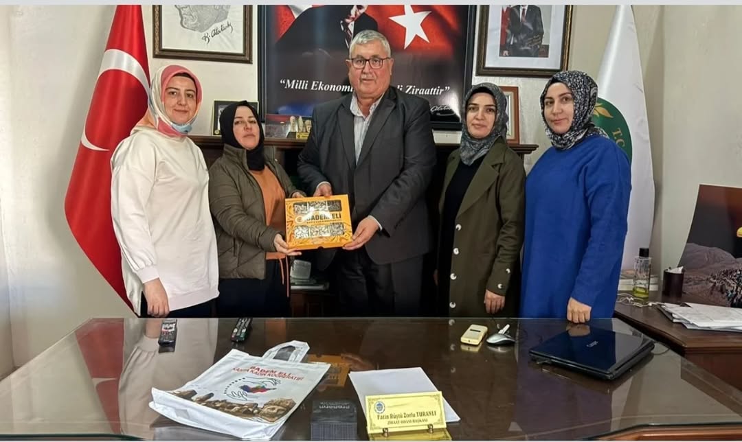 Kahta Ziraat Odası Başkanı Rüştü Turanlı, Bademeli Kadın Kooperatifi'ne Yapılan Ziyareti Değerlendirdi