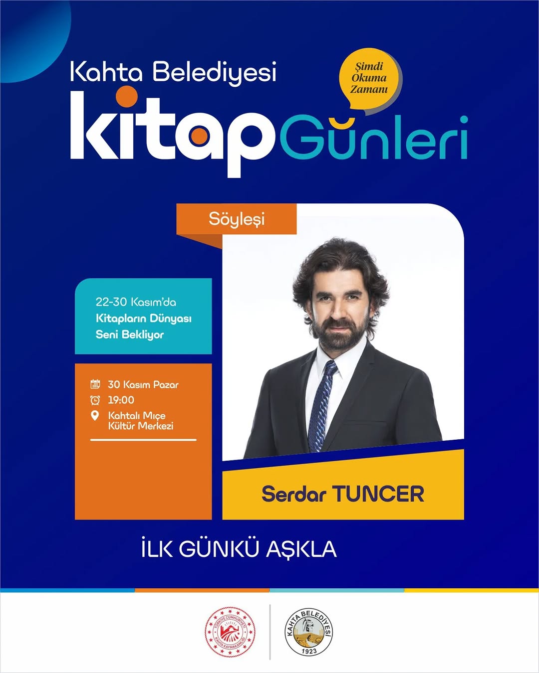 Kahta Kitap Günleri'nde Serdar Tuncer Özel Programıyla Sahne Alacak