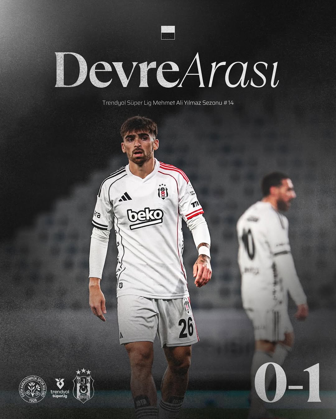 Beşiktaş'ın İlk Yarıda 1-0 Önde Olduğu Maç