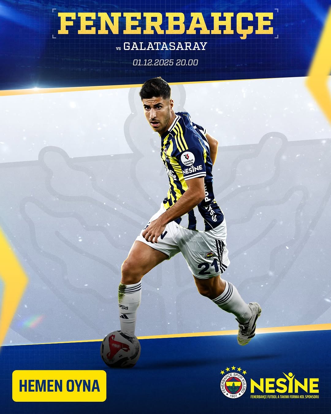 Fenerbahçe Derbide Galibiyet İçin Sahada, Heyecan Nesine’de!