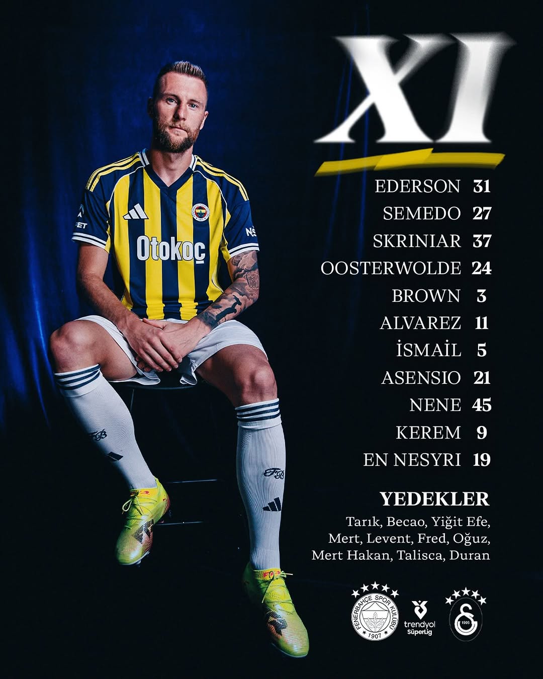 Fenerbahçe'nin Galatasaray Maçı İlk 11'i Belli Oldu