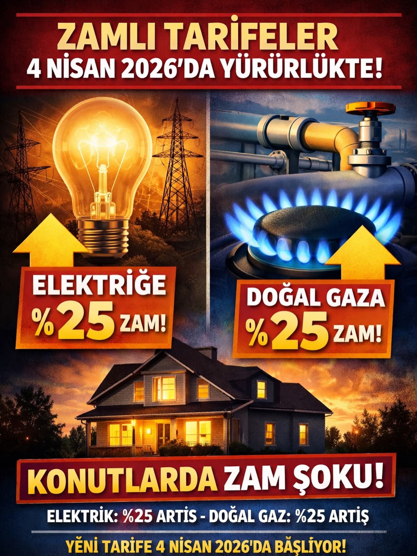 Elektrik ve Doğalgaz'da Tarife Değişikliği Yapıldı - 1