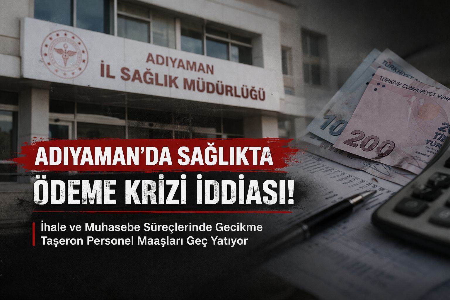 Adıyaman'da Sağlıkta Ödeme Krizi İddiası!