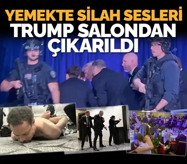 ABD Başkanı Donald Trump'ın da katıldığı Beyaz Saray Muhabirleri Derneği yemeğinde silahlı saldırı düzenlendi.
