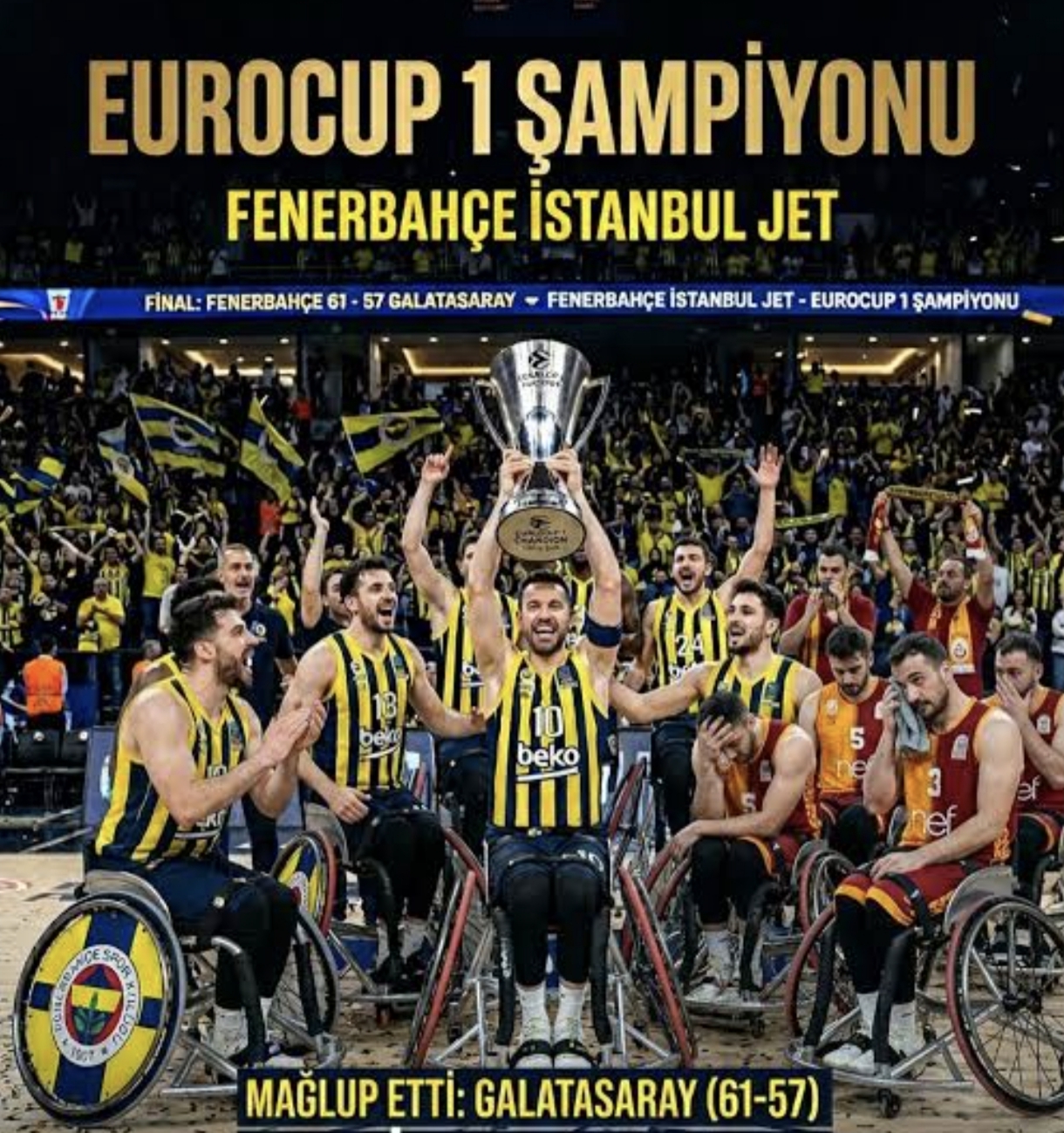Avrupa'da nefes kesen Türk finali! Galatasaray'ı yenen Fenerbahçe şampiyon oldu - 1