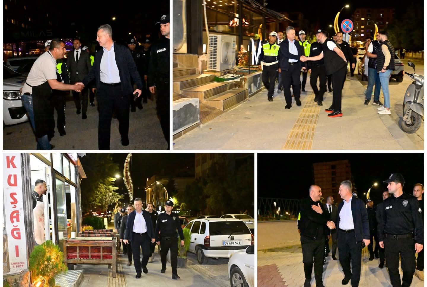 Adıyaman Emniyet Müdürü Narman ve Ekibi Akşam Saatlerinde Gökkuşağı Caddesi'nde Çeşitli Ziyaretler de Bulundu - 3