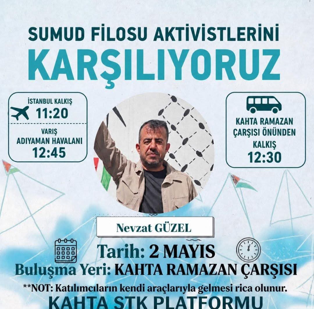 Sumud Filosu Aktivistlerini karşılıyoruz.
