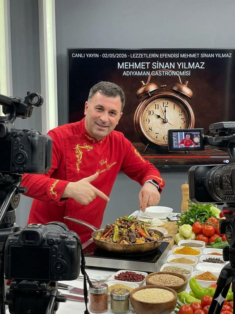 Adıyamanlı Ünlü Şef Mehmet Sinan Yılmaz, TRT’de Canlı Yayın Konuğu Olacak